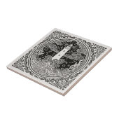 Coastal Life Series Lighthouse B & W D1208 タイル (側面)