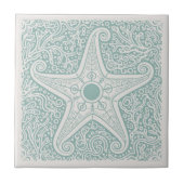 Coastal Life Series Starfish Teal D1208 タイル (正面)