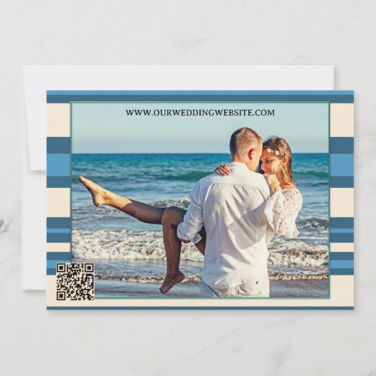 Coastal Light House芸術的写真Save The Date セーブザデート (裏面)