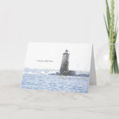 Coastal Lighthouse & Atlantic Ocean Nautical Theme カード (正面)