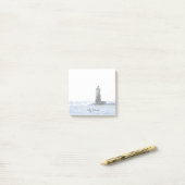 Coastal Lighthouse & Atlantic Ocean Nautical Theme ポストイット (デスク上)