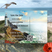 Coastal Lighthouse Nautical Save the Date 案内ポストカード
