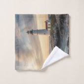 Coastal Lighthouse Sunset 3-Piece Bath Towel Set バスタオルセット (ウォッシュタオル)
