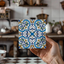Coastal Lisboa Tile Vintage Portuguese Home Decor タイル