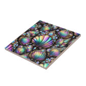 Coastal Living | Black Seashell Opal Diamond タイル (側面)