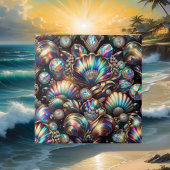 Coastal Living | Black Seashell Opal Diamond タイル