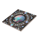 Coastal Living | Black Seashell Opal Diamond タイル (側面)