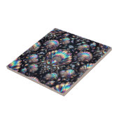 Coastal Living | Black Seashell Opal Diamond タイル (側面)