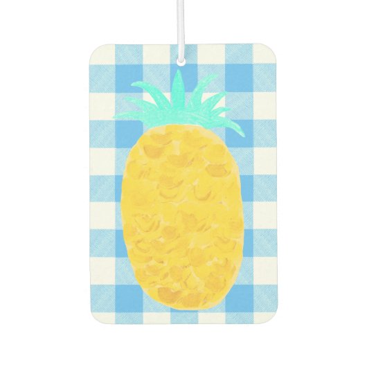 Coastal Living Summer Sky Check カーエアーフレッシュナー (正面)