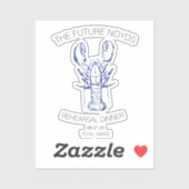 Coastal Lobster Wedding Rehearsal Dinner Sticker シール (シート)