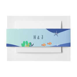 Coastal Love Beach Wedding  招待状ベリーバンド