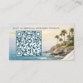 Coastal Luxe Painting Company 名刺 (裏面)