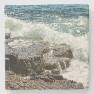 Coastal Maine Rocky Shoreline Ocean ストーンコースター