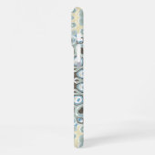 Coastal Mandala in Sand, Blue, and Driftwood Tones iPhoneケース (左側面)