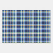 Coastal - Marine Blue, Blue-Grey, Orange, Lime... ラッピングペーパーシート (正面3)