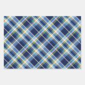 Coastal - Marine Blue, Blue-Grey, Orange, Lime... ラッピングペーパーシート (正面)