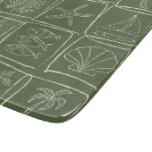 Coastal Mediterranean Faux Tile Olive Grove カッティングボード (角)