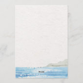 Coastal Mediterranean Lemon Grove Wedding 招待状 (裏面)