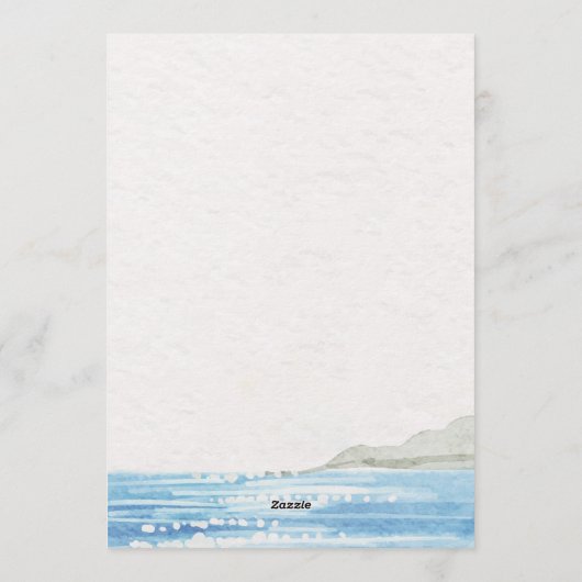 Coastal Mediterranean Lemon Grove Wedding 招待状 (裏面)