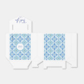Coastal Mediterranean Tile Bridal Shower Thank You フェイバーボックス (折り畳みなし)