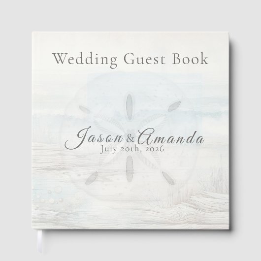 Coastal Minimalist Wedding ゲストブック (正面)