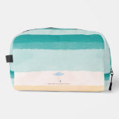 Coastal Monogram Beach Umbrella Cosmetic Bag ドップキット (正面)