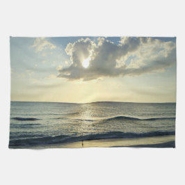 Coastal Morning Over Still Waters キッチンタオル