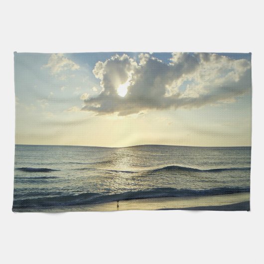 Coastal Morning Over Still Waters キッチンタオル (横)