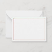 Coastal Nautical Beach Flags Monogram ノートカード (裏面)