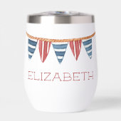 Coastal Nautical Beach Flags Personalized (正面)