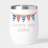 Coastal Nautical Beach Flags Personalized (背面)