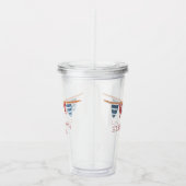 Coastal Nautical Beach Flags Personalized アクリルタンブラー (右)