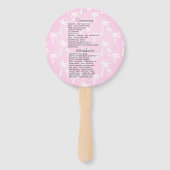 Coastal Nautical Beach Wedding Program ハンドファン (裏面)