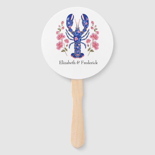 Coastal Nautical Beach Wedding Program ハンドファン (正面)