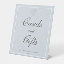 Coastal Nautical Bridal Shower Elegant Cards Gifts 台座サイン