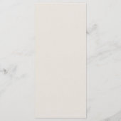 Coastal Nautical Oyster Classic Ecru Wedding メニュー (裏面)