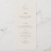 Coastal Nautical Oyster Classic Wedding Ecru メニュー (正面)
