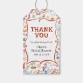 Coastal Nautical Thank You Bridal Shower ギフトタグ (正面)