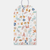 Coastal Nautical Thank You Bridal Shower ギフトタグ (裏面)