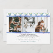 Coastal Noel | Elegant Coastal Christmas Photo シーズンカード (裏面)