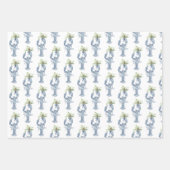 Coastal Noel | Watercolor Christmas ラッピングペーパーシート (正面2)