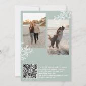 Coastal ocean beach destination wedding all in one 招待状 (裏面)