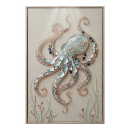 Coastal Octopus Wall Art ポスター