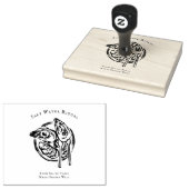 Coastal Oyster Illustration Rubber Stamp ラバースタンプ (押印)