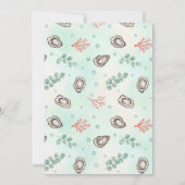 Coastal Oyster Theme Couples Wedding Shower 招待状 (裏面)