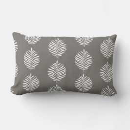 Coastal Palm Leaf Pattern Foghorn Throw Pillow ランバークッション