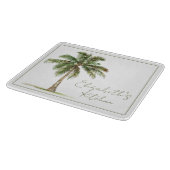 Coastal Palm Tree Personalized カッティングボード (角)