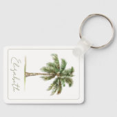 Coastal Palm Tree Personalized キーホルダー (正面)