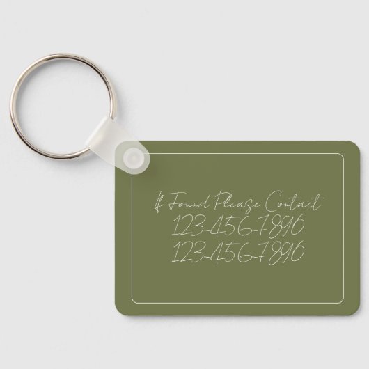 Coastal Palm Tree Personalized キーホルダー (裏面)
