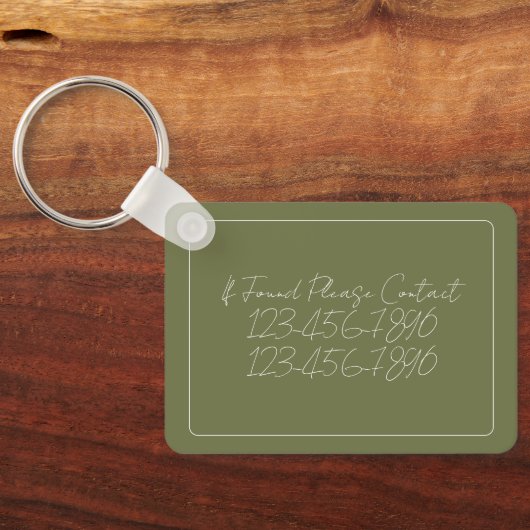 Coastal Palm Tree Personalized キーホルダー (裏面)